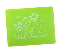 VANZACK Mantel Individual Infantil de Silicona Grande con Diseño de Dinosaurio Antideslizante Aislante Térmico para Mesa Fácil de Limpiar para Enseñanza de Vajilla