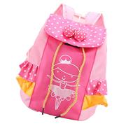 VANZACK Mochila Escolar Infantil Rosa De Lona Oxford Ligera y Duradera Mochila De Ballet para Niñas con Amplio Espacio para Zapatos y Ropa De Baile para Escuela y Viajes