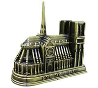 VANZACK Modelo de Aleación Catedral de Notre Dame de París Decoración Retro para Hogar y Oficina Adorno de Edificio Famoso Souvenir de Viaje Elegante y Resistente