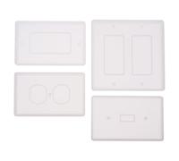 VANZACK Molde de Silicona Resistente para Panel de Interruptor 4 Piezas Fácil de Usar, Diseño Simple para Manualidades DIY y Decoración del Hogar