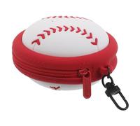 VANZACK Monedero de Silicona para Deporte, Mini Bolsa Portátil de Béisbol 10x9x5,4 Cm, Llavero con Diseño Kawaii, Bolsa Pequeña para Monedas, Auriculares y Lápiz Labial, Adecuado