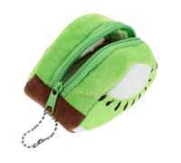 VANZACK Monedero Pequeño Triangular De Peluche con Diseño De Fruta para Mujer Cremallera, Bolso Compacto para Monedas y Pintalabios, Práctico Accesorio De Moda para Uso Diario