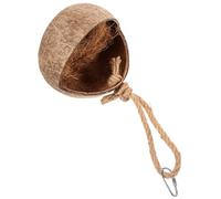 VANZACK Nido De Pájaro Colgante De Cáscara Natural, Cama Hamaca para Loros Pequeños, Confortable y Segura para Jaulas, Accesorio para Mascotas Domésticas