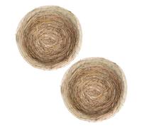 VANZACK Nidos de Cría para Aves y Pájaros, Nidos de Incubación de Paja Natural, Tamaño Manual, Suministros para Mascotas, Ideales para Descanso y Reproducción de Aves Domésticas