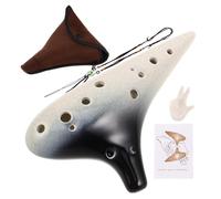 VANZACK Ocarina Alta de Cerámica con Ocarina para Principiantes para Música y Prácticas Caseras
