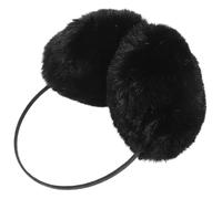 VANZACK Orejeras de Invierno Estilo Cómodo de Felpa para Mujer, Negra | Diseño Peludo y Suave, Ajuste Firme para Correr y Trayectos Fríos, Adecuado para Chicas y Jóvenes