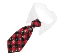 VANZACK Pajaritas Navideñas para Perros Cuello Hola Etiqueta Bufanda Mascotas Fiesta Boda Atar Cumpleaños Pequeño Corbata De Perro Ajustable Collar De Hebilla Criar Pañuelo Poliéster Rojo