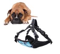 VANZACK para Perros Pequeños Chaleco Transpirable con Malla y Correas Reflectantes Punto de Sujeción para Seguro Resistente y Cómodo Camuflaje Azul S