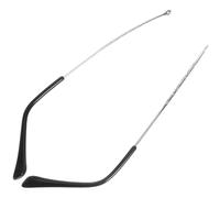 VANZACK Patillas de repuesto de metal para anteojos, 1 par, resistentes a deformación, para gafas de lectura en ejercicio, color plata