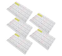 VANZACK Pegatinas de Notas Extraíbles para Teclado de Piano Transparente 5 Hojas Coloridas para Principiantes, Guía Musical para Aprendizaje Rápido, Compatibles Teclados de 49 a 88 Teclas