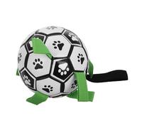 VANZACK Pelota De Fútbol para Perros con Asas Juguete Interactivo para Hacer Ejercicio Duradero para Perros Pequeños para Jugar Interiores y Exteriores