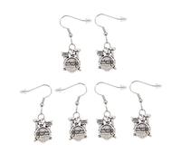 VANZACK Pendientes De Batería Originales Para Mujer, Aleación Resistente, Diseño Festival De Música, Gotas Oídos, 3 Pares, Joyas Ligeras Para Uso Diario