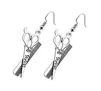 VANZACK Pendientes De Tijeras y Peines Para Mujer Estilo Creativo Ligeros y Cómodos Accesorios De Moda Para Uso Diario y Fiestas