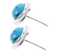 VANZACK Pendientes Turquesa para Mujer Pendientes Incrustación Azul de Joyería de Moda para Diario y Ocasiones Especiales Elegantes y Versátiles