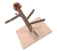 VANZACK Percha De Entrenamiento para De Madera Sólida Resistente y para Ejercicios Compatible Escritorio y Jaula
