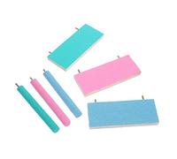 VANZACK Perchas De Madera para Loros Juego De Juguetes De Masticar Perchas para Periquitos De Juego para Pájaros Resistente a Mordidas