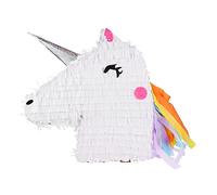 VANZACK Piñata Unicornio Blanco para Cumpleaños y Fiestas Contenedor de Dulces y Juguetes Ecológico Seguro Diseño y Divertido