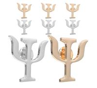 VANZACK Pins de Solapa de Psicología para Mujer y Hombre, Broches de Aleación Resistente en Dorado y Plateado, Pack de 8 Piezas para Trajes, Abrigos y Suéteres, Accesorios de Moda