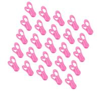 VANZACK Pinzas de Ropa de Plástico Rosa Extragrandes 7x2,5 Cm, 30 Unidades, Resistentes al Viento para Colgar Toallas, Mantas y Ropa, Clips para Lavandería en Hogar y Exterior