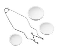 VANZACK Pinzas para Crisol de Acero Resistentes y Estables para Laboratorio y Ambiente Caliente, Kit para Fundir Metales Abrazaderas Seguras y Duraderas
