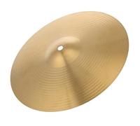 VANZACK Platillos de Batería de Práctica de Metal Dorado para Jazz Sonido Claro y Material Resistente, Adecuado para Montaje en Batería de Rock y Otros Estilos Musicales
