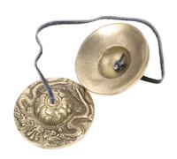 VANZACK Platillos de Campana Vintage Rhythm Campanas de Platillos de Mano Instrumento de Percusión Manual para Meditación Yoga de Meditación