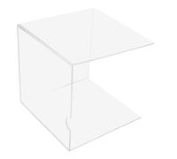 VANZACK Protector de Báscula Digital de Laboratorio Transparente de Acrílico 3 MM Funda Antiviento 20X20X20 CM para Básculas Electrónicas de Precisión Cubierta Protectora Antipelusas