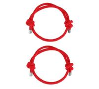 VANZACK Pulseras de Cuerda Roja Ajustables de Nylon para Pareja, 2 Piezas, Símbolo de Prosperidad y Protección Mala Suerte, Ideales para San Valentín