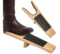 VANZACK Quitabotas de Madera, 355g, para Botas de Trabajo | Herramienta Auxiliar de Madera Maciza, Acabado Liso y Forma Ergonómica, Uso Exterior y Fin de Turno