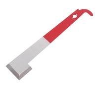 VANZACK Raspador de Colmena Multifunción de Acero Inoxidable 2,5 Mm, Levantador de Marcos en J Color Vino Tinto, Herramienta Manual para Apicultores y Mantenimiento de Colmenas