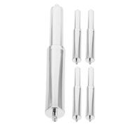 VANZACK Rodillo de Repuesto Fácil de Reemplazar 5 Piezas Accesorio de Baño de Plástico Plata para Portarrollos de Papel Higiénico Resorte para Baño y Cocina