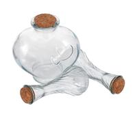 VANZACK Set de Botellas Decorativas con Tapón de Corcho para Ritual de Arena en Bodas, Diseño Elegante y Compacto Adecuado como Obsequios para Parejas