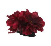 VANZACK Silenciador para Cuerdas de Guitarra Acústica, Banda Reductora de Ruido Diseño Flor de Hortensia en Color Fuego Oscuro, Tamaño Corto 17,5x7,5 Cm, Accesorio para Práctica y Ensayo