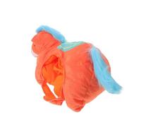 VANZACK Sombrero de Peluche Caballo Naranja para Disfraz Año Chino 2026, Accesorio de Fiesta y Cosplay, Gorro de Cabeza para Fotografía y Actuaciones Temáticas