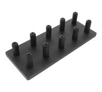 VANZACK Soporte Compacto para Boquillas de Saxofón Alto con 10 Varillas de Almacenamiento Antideslizante, Organizador Portátil para Ligaduras, Adecuado para Escritorio, Estudio y Uso