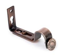 VANZACK Soporte de 18-22 de Aluminio para Cortina de Barra de Aleación Marrón, Fácil de Instalar Mm, Paquete de 4 Unidades, Estilo Elegante y Retro Varillas para Salón
