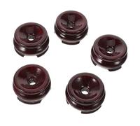 VANZACK Soporte de Bola de Cristal de Madera Pequeña 4.5 Cm Diámetro X 2.3 Cm Grosor, Base Decorativa para Esferas de Cristal y Huevos, Paquete 5 Piezas para Exhibición en Hogar y Oficina