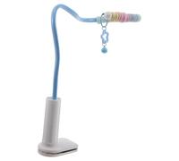 VANZACK Soporte de Entrenamiento Ajustable para Loros Percha Portátil de Mesa Azul Plataforma Interactiva para Pájaros Soporte Multiusos para Juego y Descanso en Espacios Pequeños