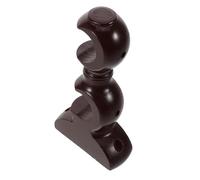 VANZACK Soporte Doble de Madera para Barra de Cortina Soporte Rústico de Pared Color Marrón Rojizo Base Fija para Cortinas Sala de Estar y Dormitorio