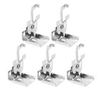 VANZACK Soporte para Persianas Romanas 5 Piezas Ganchos Antiviento Metálicos Clips de Fijación para Persianas Horizontales sin Cordón Accesorios para Estores de Ventanas