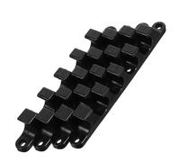 VANZACK Soportes de Ajuste para Silla de Jardín Plegable, 4 Piezas de Plástico Negro, 5 Posiciones Regulables, Soporte Multiposición Resistente para Sillón Reclinable Exterior, Uso