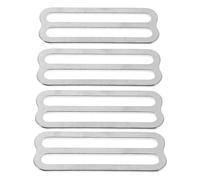 VANZACK Sujetadores de Lastre para Cinturón de Buceo 4 Pcs, Hebillas de Acero Inoxidable 1.5x50 Mm, Clips de Retención para Accesorios y Protección de Correas, Accesorios de Soporte