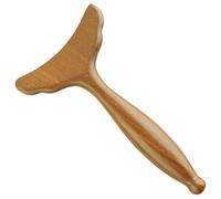 VANZACK Tabla Gua Sha de Madera de Sándalo, Herramienta de Masaje Raspador, Cola de Sirena, para Masaje Facial y Corporal, Terapia de Meridianos y Relajación