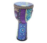 VANZACK Tambor Africano Djembé de Mano de Pvc, 8 Pulgadas, para Principiantes y Adultos, Patrón Aleatorio, Uso Versátil, Ligero y Resistente Varios estilos