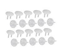 VANZACK Tapas Para Enchufes De Pared Seguras Para Bebés y Niños, Cubiertas Anti-deslizantes De Plástico, 20 Piezas, Protección Eléctrica Para Hogar, Cocina y Dormitorio