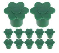VANZACK Tapas Protectoras de Caña de Bambú Diseño Natural y Elegante 12 Piezas Funda de Seguridad de PP Resistente al Clima para Jardín Exterior para Postes y Estacas