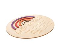 VANZACK Tarjeta de Madera para Anuncios de de Cartel de Mensuales de Madera para Recién Nacidos de Bienvenida para Momentos Especiales