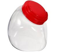 VANZACK Tarro Plástico Transparente con Tapa Hermética Recipiente de Almacenamiento para y Galletas Frasco de Boca Ancha para Encimera de Cocina Diseño Moderno y Seguro Color Aleatorio