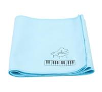 VANZACK Tela Para Teclado De Piano Doble Faz De Poliéster 15x125 Cm Azul, Funda Antipolvo Duradera y Protector Antiarañazos Para Accesorios De Piano y Cubierta Del Teclado