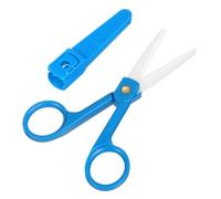 VANZACK Tijeras para Alimentos de Niña Herramienta para Cortar y Triturar Comida Complementaria Diseño Ergonómico y Duradero Color Azul Accesorio para Alimentación Infantil
